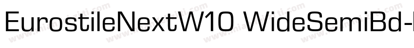 EurostileNextW10 WideSemiBd字体转换